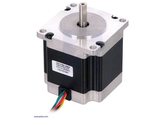 Stepper motor: unipolar/bipolar, 200 steps/rev, 57x56mm, 3.6V, 2 A/phase (SY57STH56-2006).
