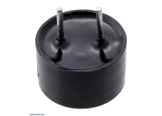 Bottom view of the 9mm Electromagnetic Buzzer: 40Ω, 4-6V, Top Opening.