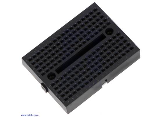 170-point breadboard (black).