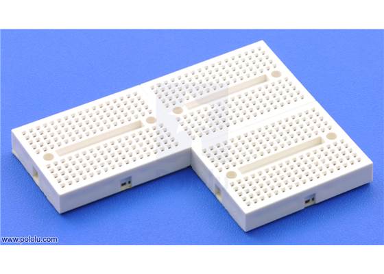 170-point breadboards can be connected for more prototyping space.