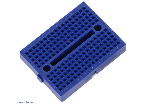 170-point breadboard (blue).