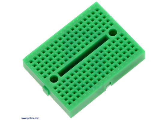 170-point breadboard (green).