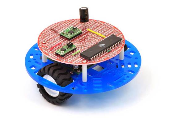 Pololu 5&quot; round robot chassis RRC04A with 3pi expansion board.