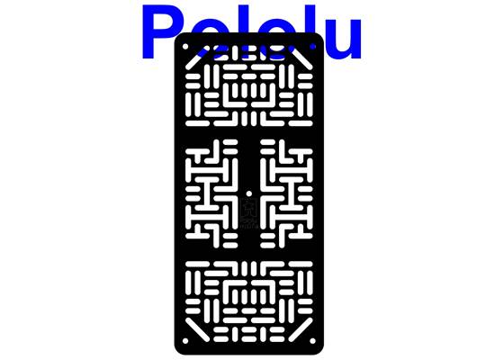 Pololu RP5/Rover 5 expansion plate RRC07A (narrow) solid black.