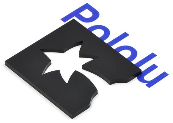 Opaque black acrylic #2025.