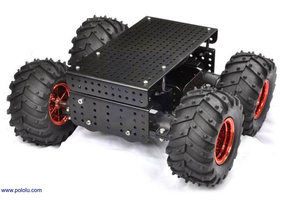 Dagu Wild Thumper 4WD all-terrain chassis, black.