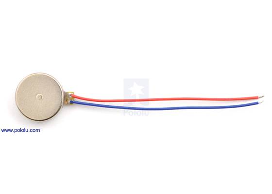 Shaftless vibration motor 10&#215;3.4mm top view.