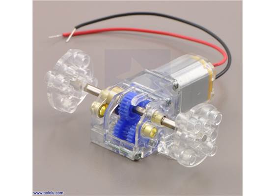 Tamiya 70188 mini motor gearbox (8-speed) assembled.
