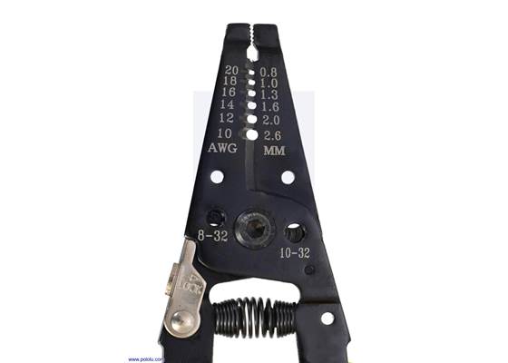 Wire stripper 10-20 AWG solid (12-22 AWG stranded). (2) (2)