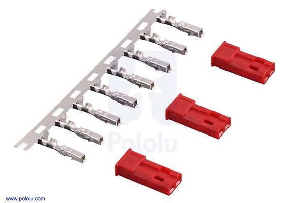JST connector pack, female.