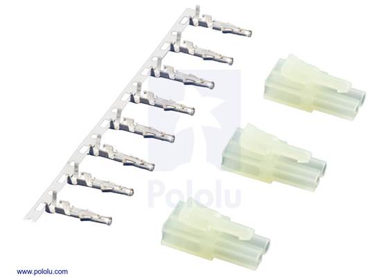 Mini Tamiya connector pack, female.