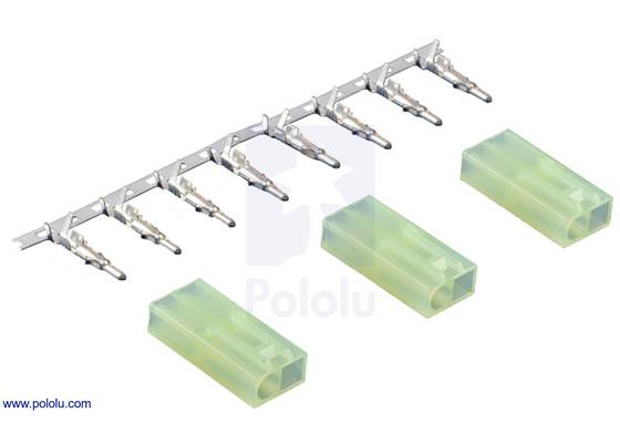 Mini Tamiya connector pack, male.