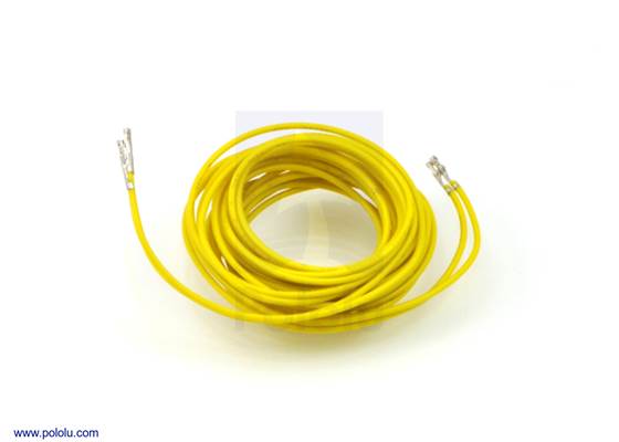 Wires with pre-crimped terminals 2-pack F-F 60&quot; yellow.