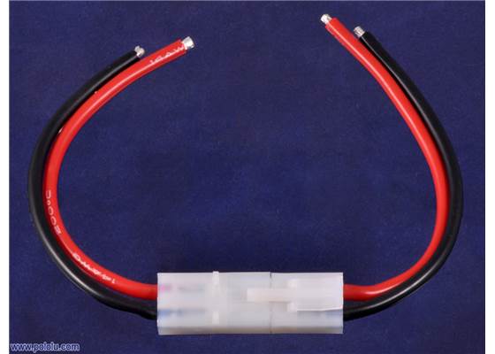 Male and female Tamiya plugs connected.