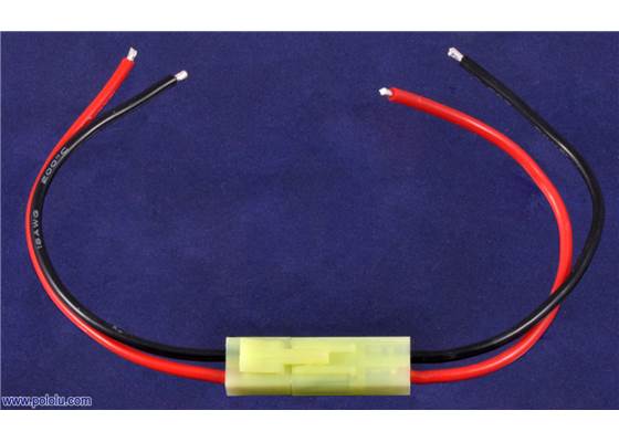 Male and female mini Tamiya plugs connected.