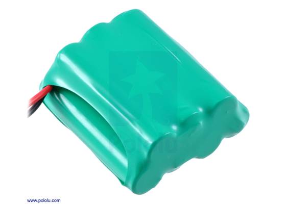 Rechargeable NiMH battery pack: 8.4 V, 900 mAh, 4+3 AAA cells.