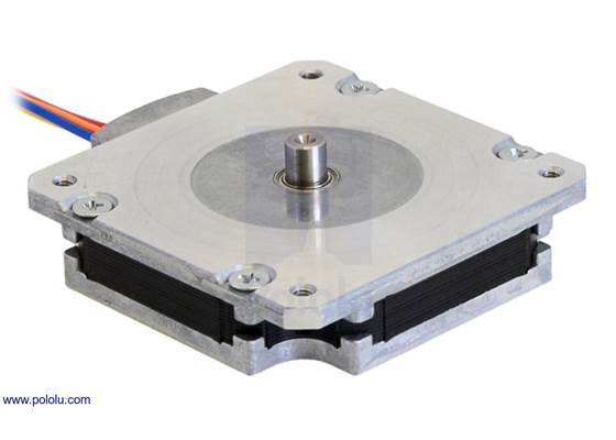 Sanyo pancake stepper motor: bipolar, 200 steps/rev, 50x11mm, 4.5V, 1000mA (SS2501-5041/SS2501-8040).