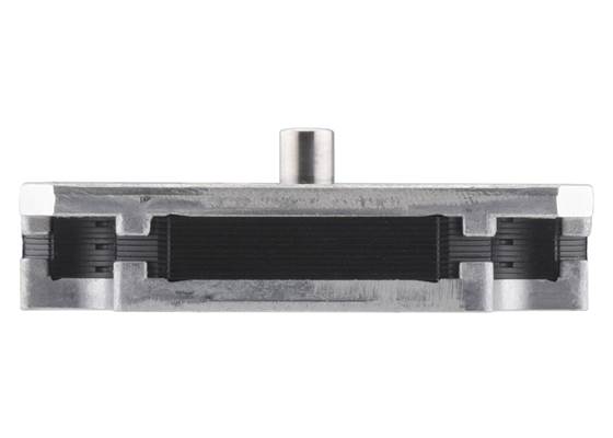 Side view of the 50x11mm Sanyo pancake stepper motor.