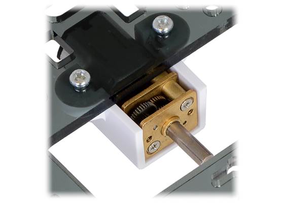 Pololu micro metal gearmotor bracket extended with Micro Metal Gearmotor. (1)