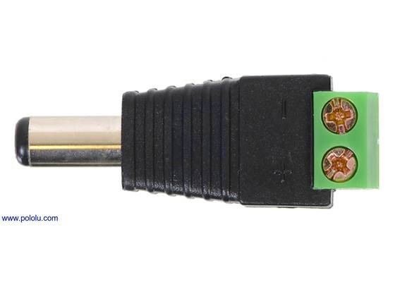 DC barrel plug to 2-pin terminal block adapter. (2) (2)