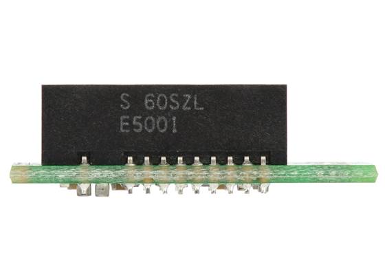 Pololu Carrier with Sharp GP2Y0A60SZLF Analog Distance Sensor 10-150cm, side view.