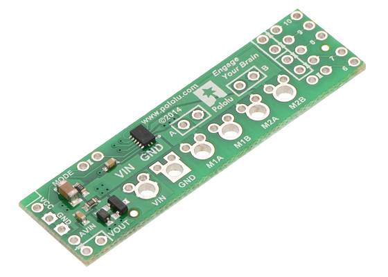 Pololu DRV8835 Dual Motor Driver Shield for Arduino.
