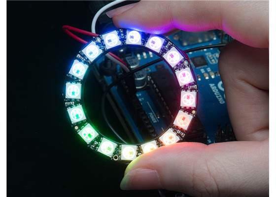 Adafruit 16-LED NeoPixel ring.