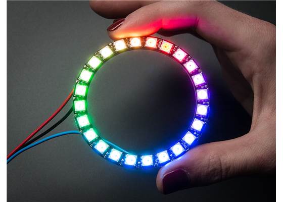 Adafruit 24-LED NeoPixel ring.