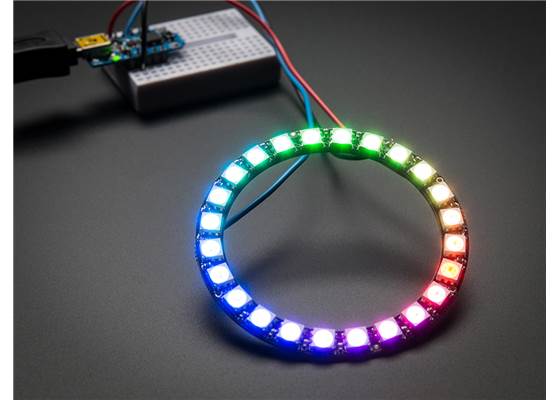 Adafruit 24-LED NeoPixel ring. (1)