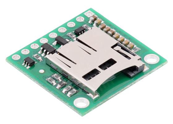 Breakout Board for microSD Card with 3.3V Regulator and Level Shifters