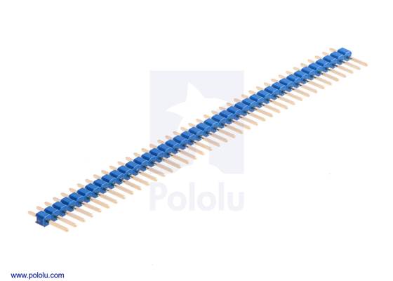 0.100&quot; (2.54 mm) Breakaway Male Header: 1x40-Pin, Straight, White.