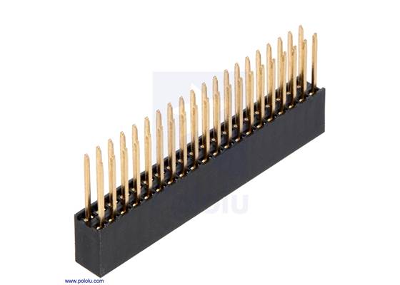 Stackable 0.100″ Female Header: 2&#215;20-pin, Straight. (1)