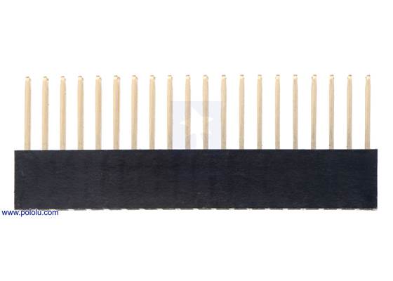 Stackable 0.100″ Female Header: 2&#215;20-pin, Straight. (2) (2)
