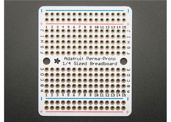 Adafruit Perma-Proto Quarter-Sized Breadboard PCB. (1)