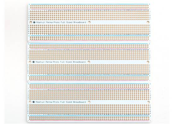 Adafruit Perma-Proto Full-Sized Breadboard PCB (3-Pack). (1)