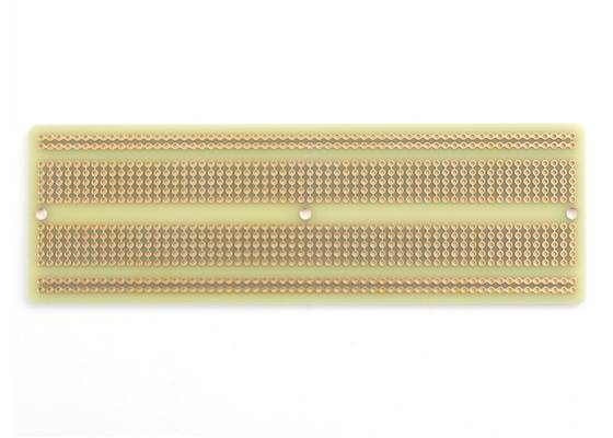Adafruit Perma-Proto Full-Sized Breadboard PCB, bottom view.