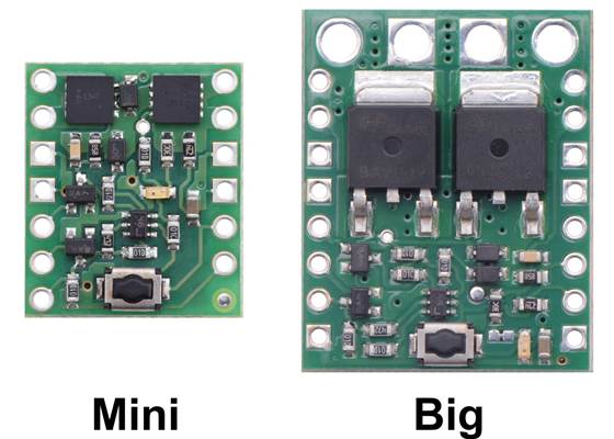 Side-by-side comparison of the Mini and Big Pushbutton Power Switches.
