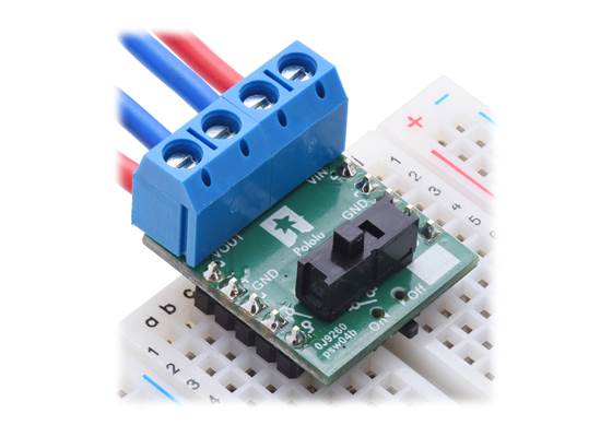 An example of using a different through-hole slide switch with the Big MOSFET Slide Switch.