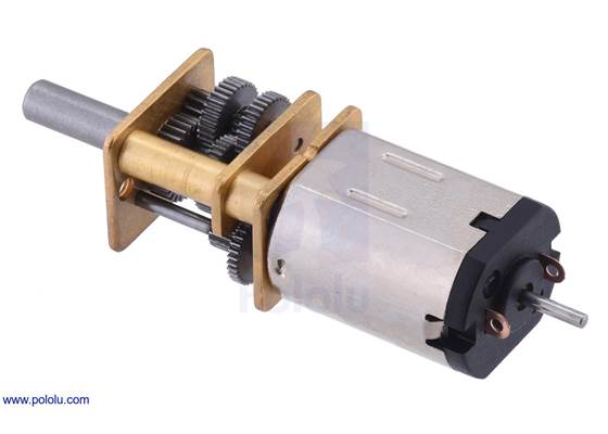 1000:1 Micro Metal Gearmotor HPCB with extended motor shaft.