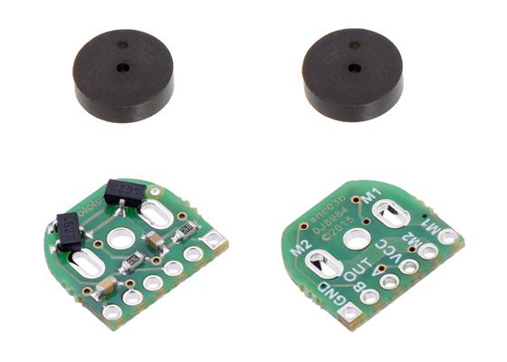 Magnetic Encoder Pair Kit for Micro Metal Gearmotors, 12 CPR, 2.7-18V (HPCB compatible).