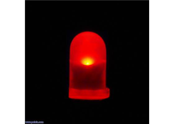 Multicolor RGB LED with R element on.