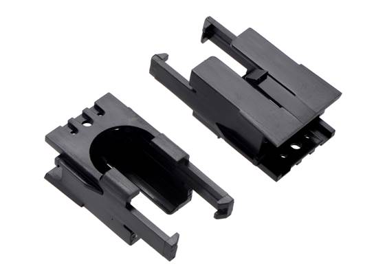 Romi Chassis Motor Clip Pair &#8211; Black.
