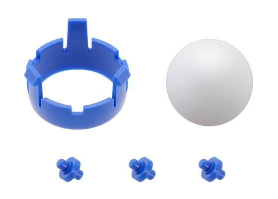 Romi Chassis Ball Caster Kit &#8211; Blue.