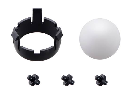 Romi Chassis Ball Caster Kit &#8211; Black.