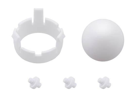 Romi Chassis Ball Caster Kit &#8211; White.