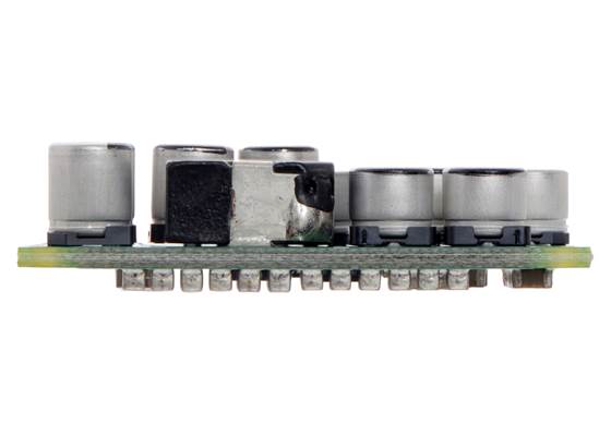 Pololu Step-Down Voltage Regulator D24V150Fx, side view.