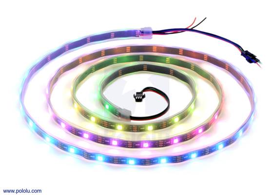 Addressable RGB 60-LED Strip, 5V, 2m.