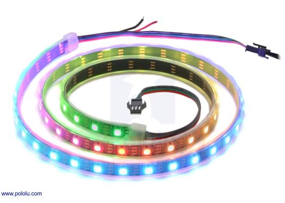 Addressable RGB 60-LED Strip, 5V, 1m.