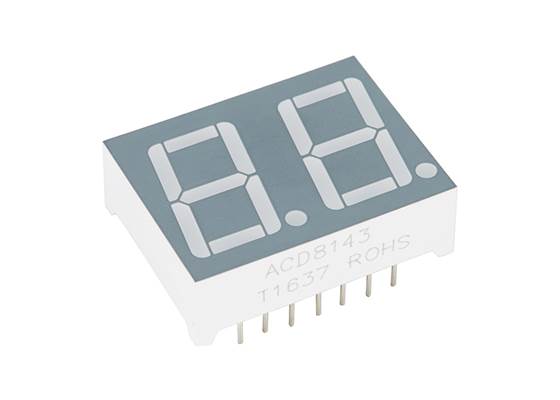 Dual 7-Segment Display - LED (RGB)