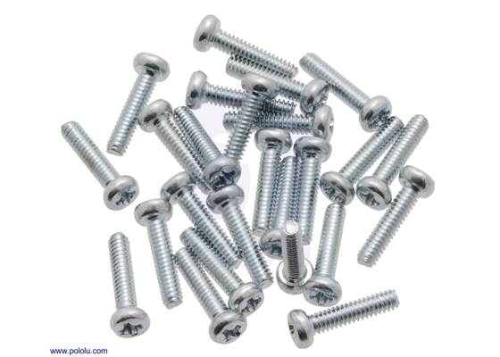 Machine Screw: #2-56, 3/8″ Length, Phillips (25-pack).